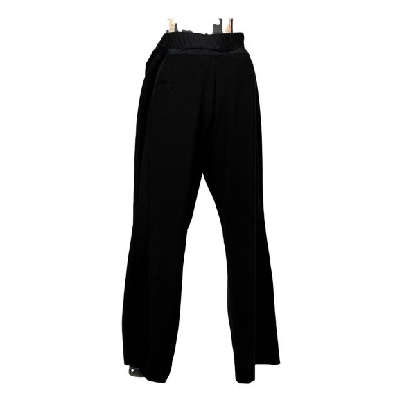 Duo Flare Maternity Pants Black Elastic Waist Stretch Plus 2X - Picture 2 of 4